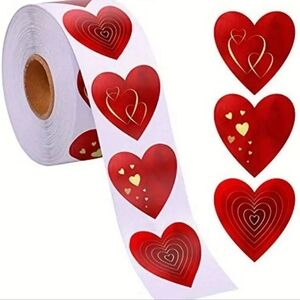 🧃10 For $25🧃♡500 heart ❤️ stickers